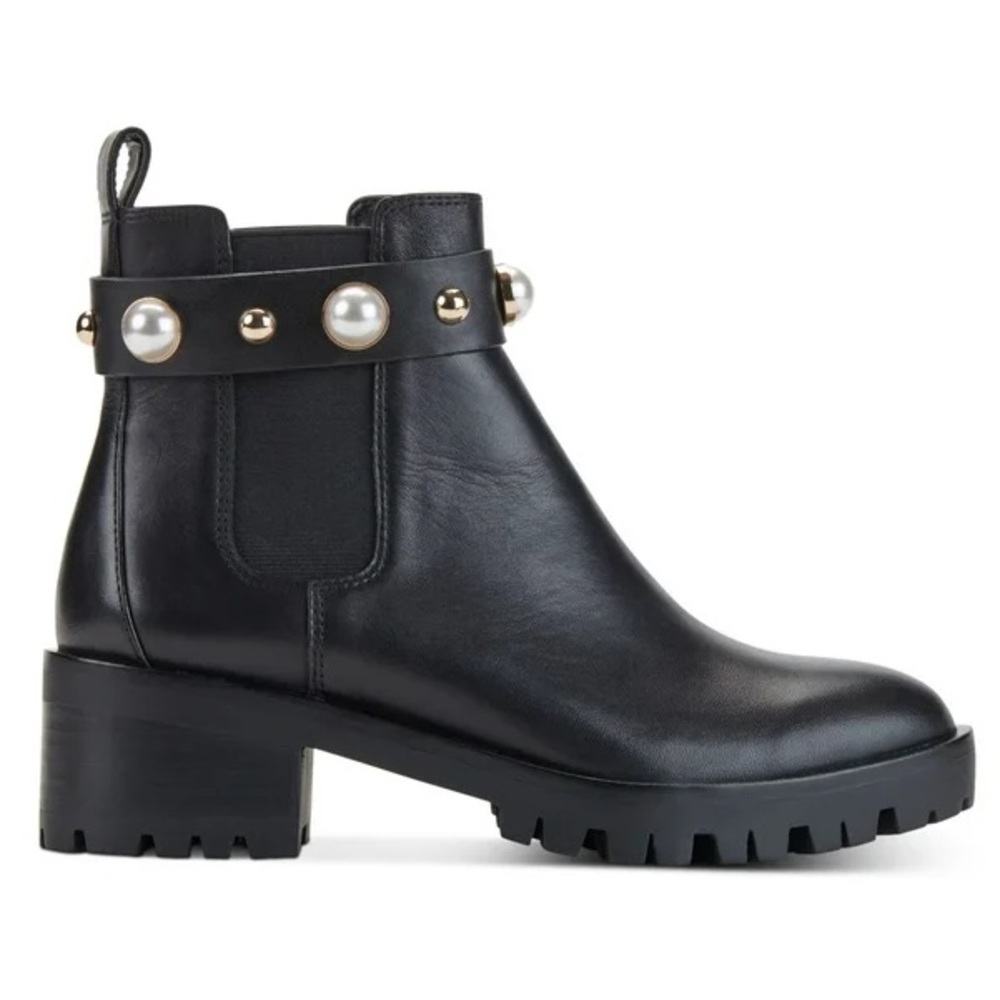 KARL LAGERFELD PARIS Pola Lug Sole Booties